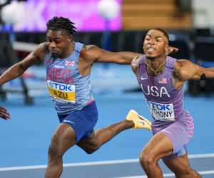 Halowe Mistrzostwa Świata w Lekkoatletyce Kujawy Pomorze 26 w Toruniu. Zdjęcia kibiców i zawodników z 1. dnia imprezy