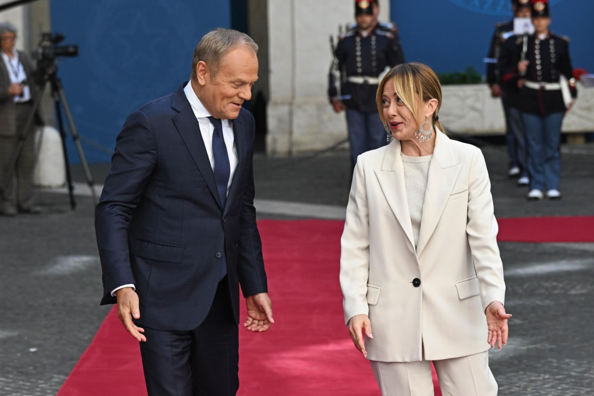 Donald Tusk spotkał się z Giorgią Meloni