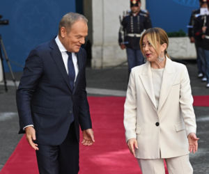 Donald Tusk spotkał się z Giorgią Meloni