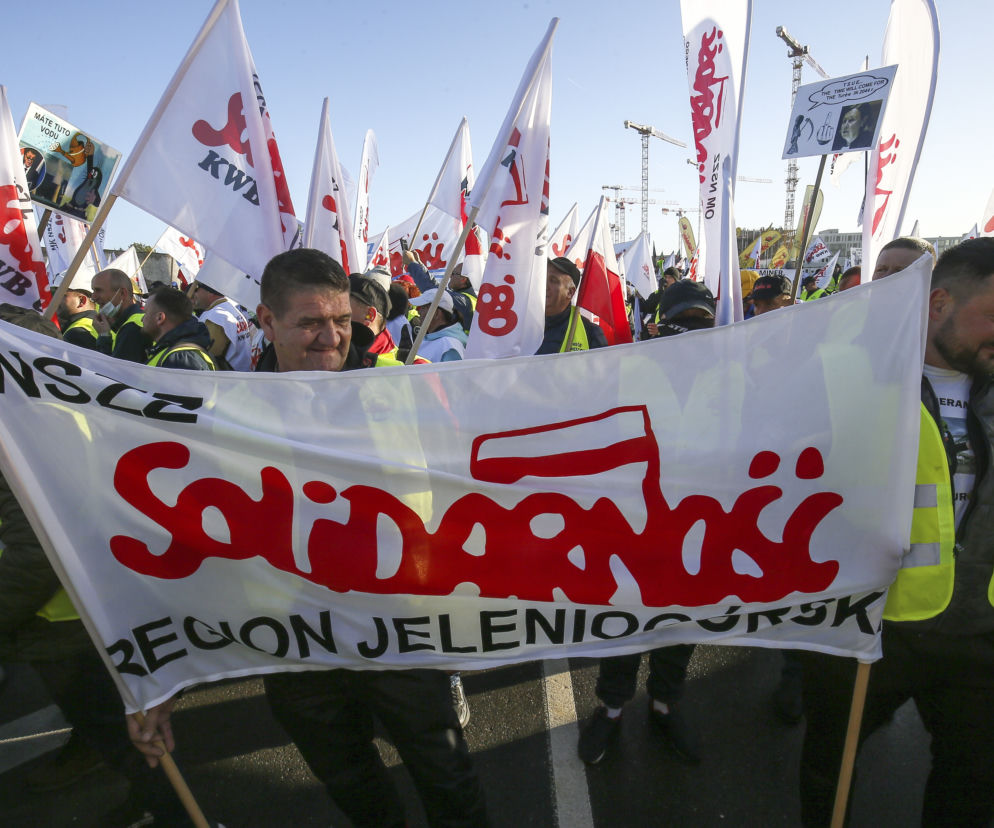 Protest Solidarności w Luksemburgu