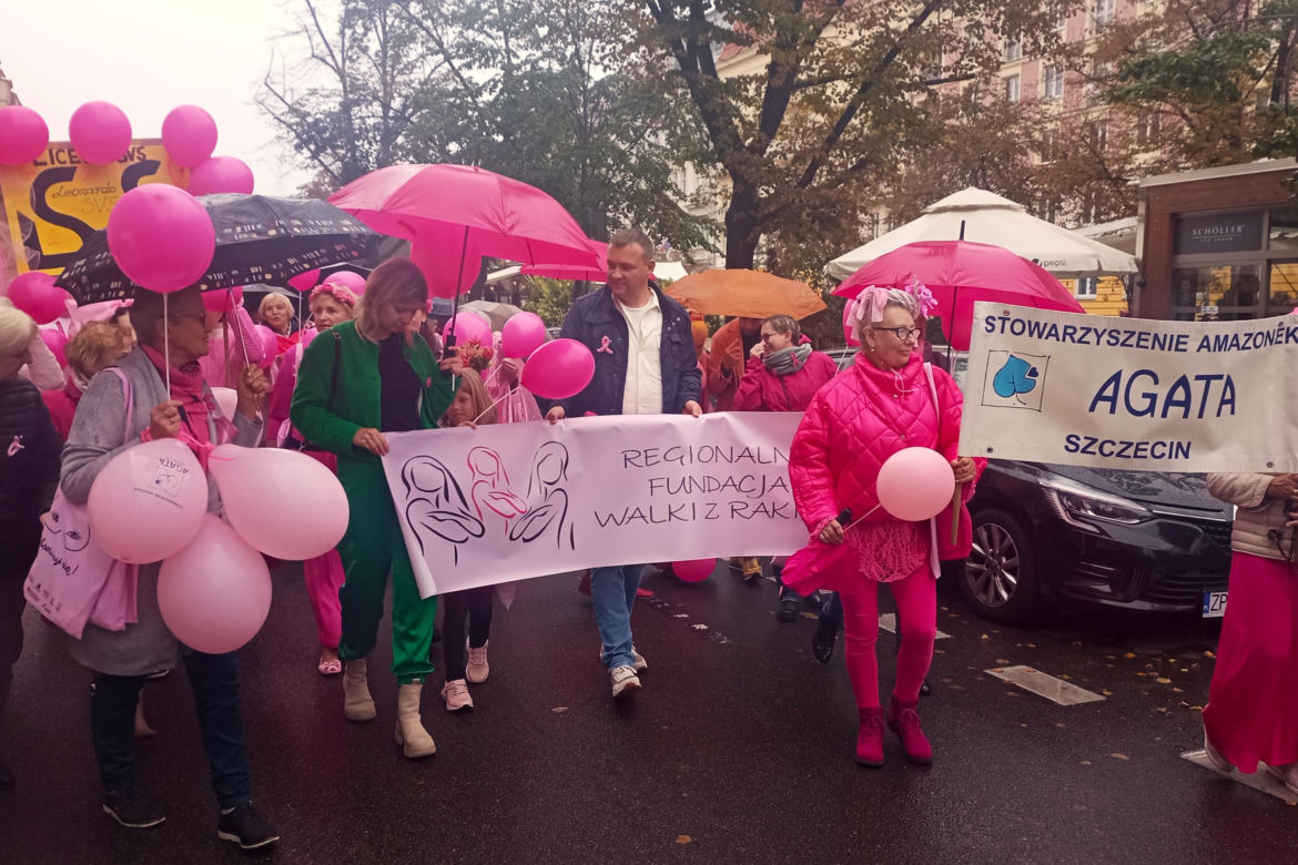 Marsz Różowej Wstążki w Szczecinie