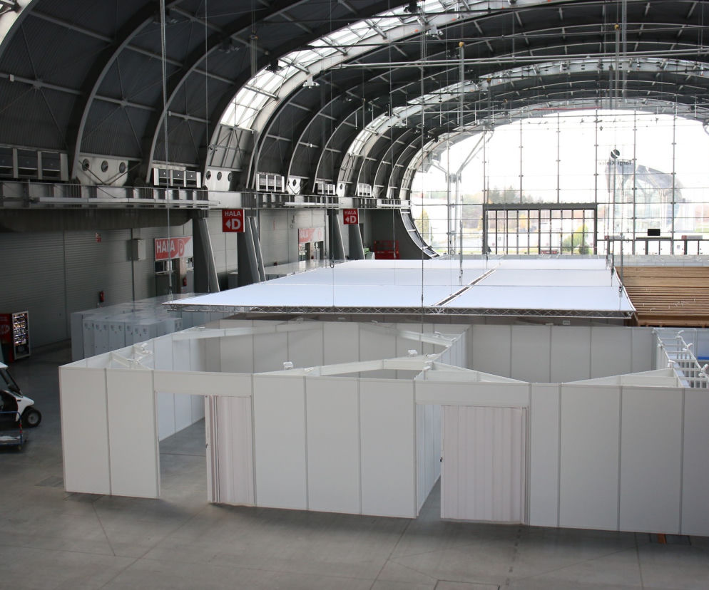 Szpital tymczasowy w Targach Kielce