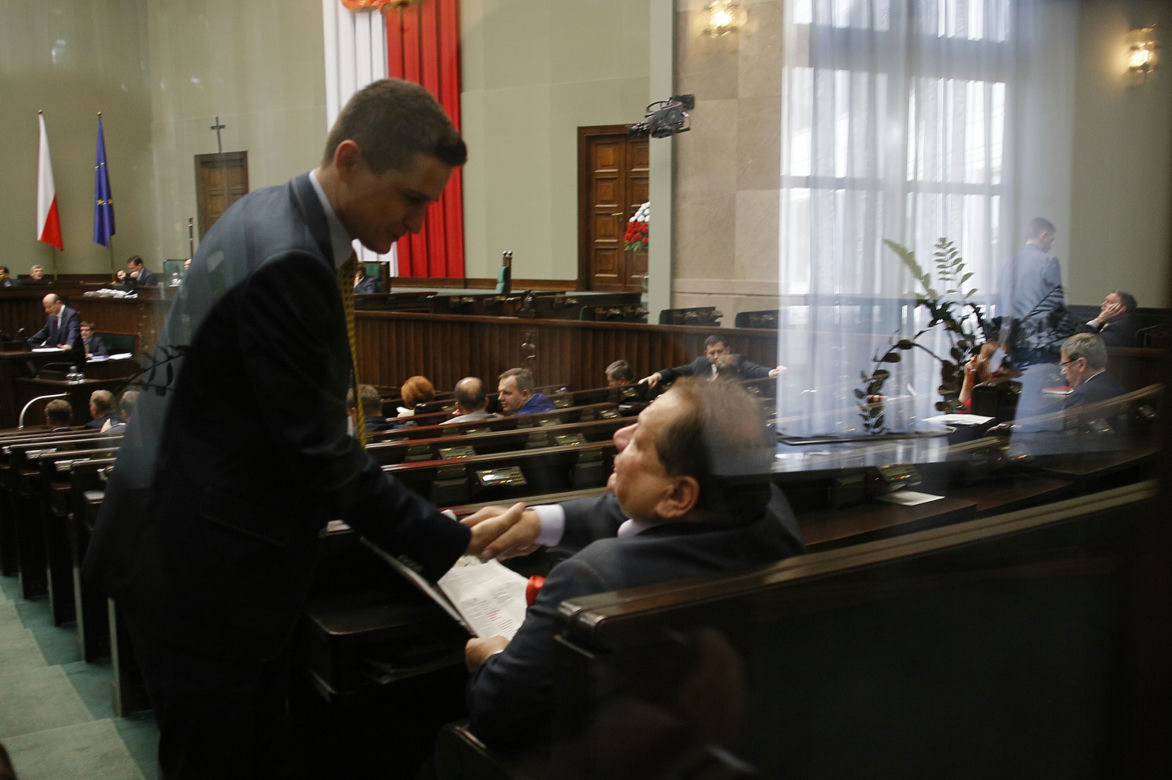 Sejm gratuluje Kaliszowi syna
