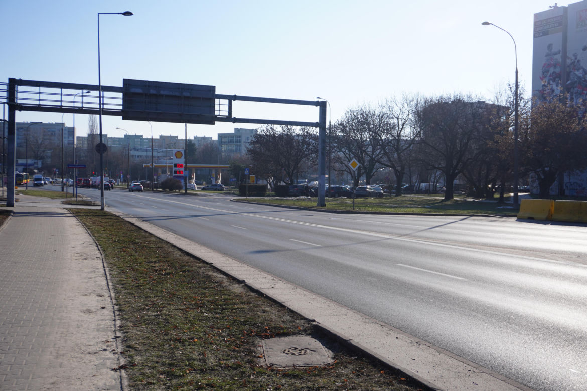 Aleja Wilanowska, którą miałby biec tramwaj