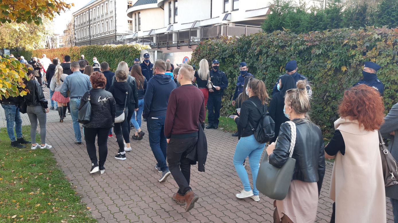 Blokada drogi w Tarnowie - protest