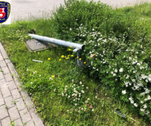 Elbląg: Kolizja z sygnalizacją świetlną!