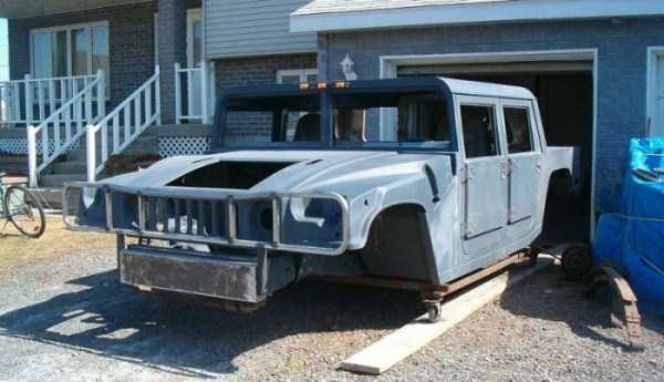 stary ford f-150 zamieniony w hummer-a h1