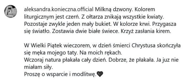 Rozdzierające słowa Koniecznej! Fani nie mogą powstrzymać łez