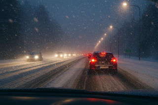 Śnieg paraliżuje Dolny Śląsk! Droga krajowa nr 46 zablokowana