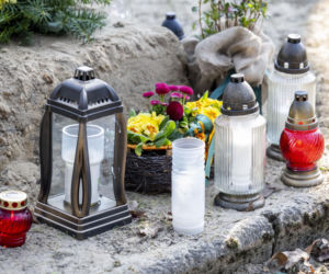 Tak wygląda grób Bożeny Dykiel