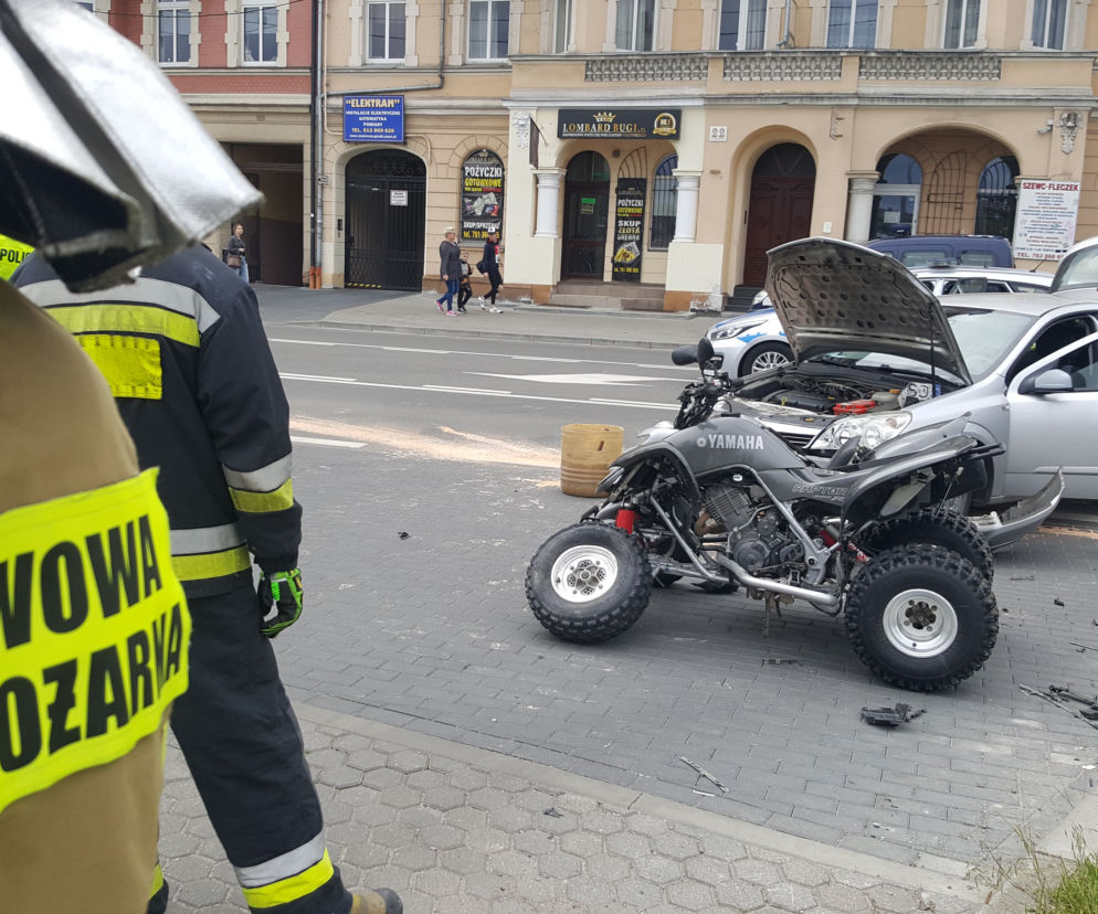 wypadek na ulicy Rapackiego w Grudziądz