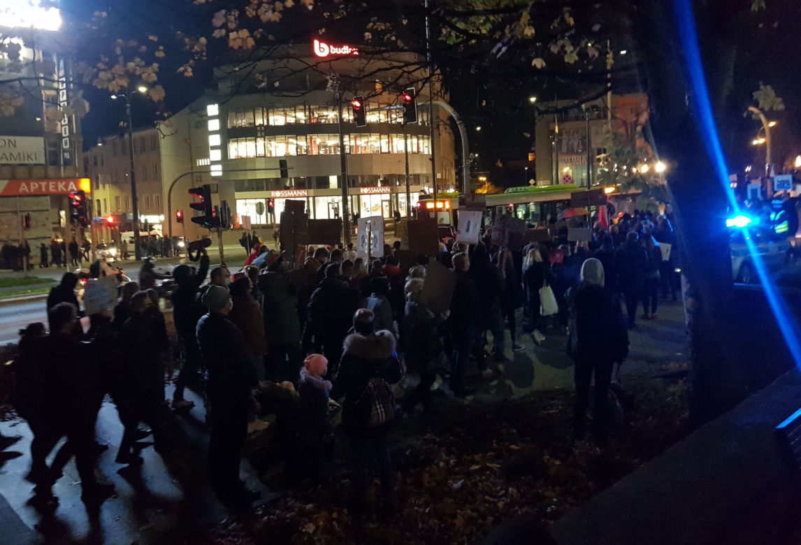 Protesty kobiet w Olsztynie
