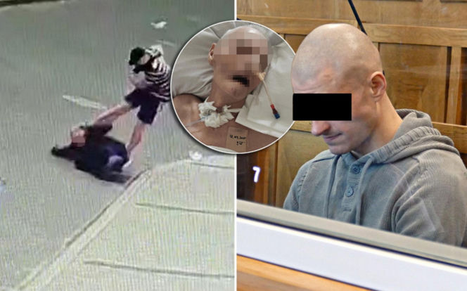 W kilkadziesiąt sekund zabił pana Franciszka. Wszystko widać na tym filmie