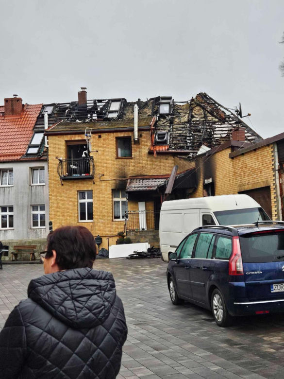 Tragiczny pożar w Czaplinku w święta Bożego Narodzenia 26.12.2024