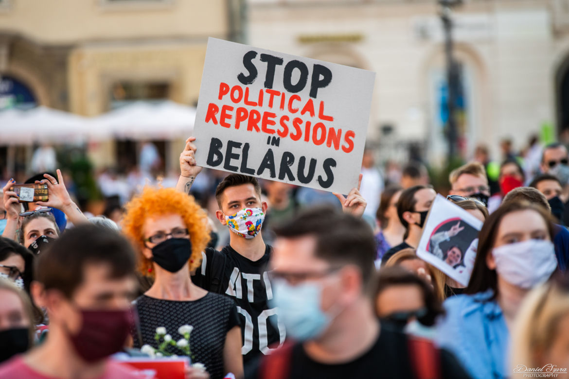 Kraków solidarny z Białorusią