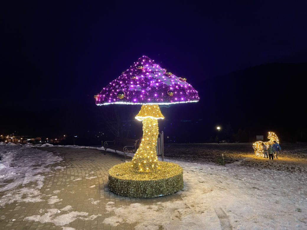Świąteczne iluminacje w Muszynie