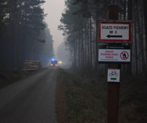 Pożar lasów na Lubelszczyźnie