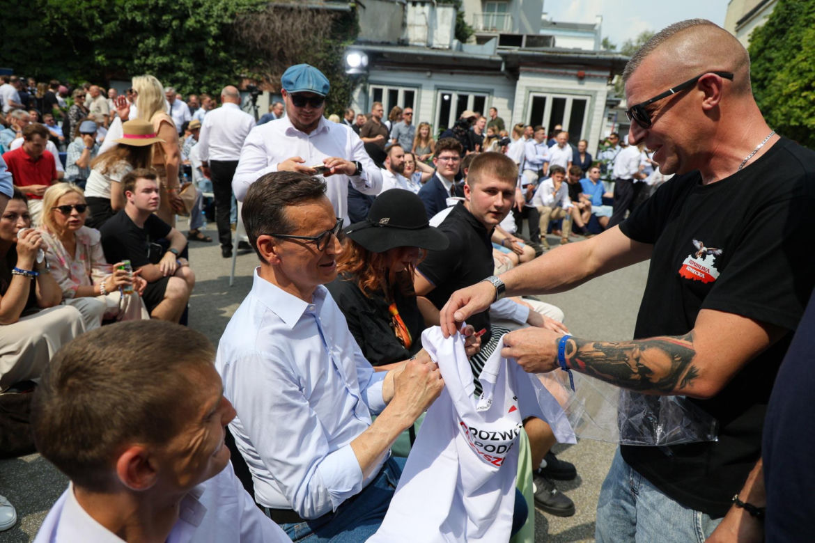 Tak grillował Morawiecki