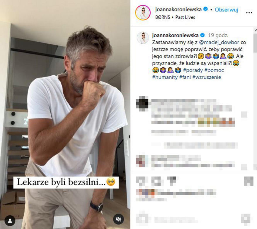 Maciej Dowbor chciał wymiotować, Joanna Koroniewska zrobiła przedstawienie!  "Lekarze byli bezsilni"