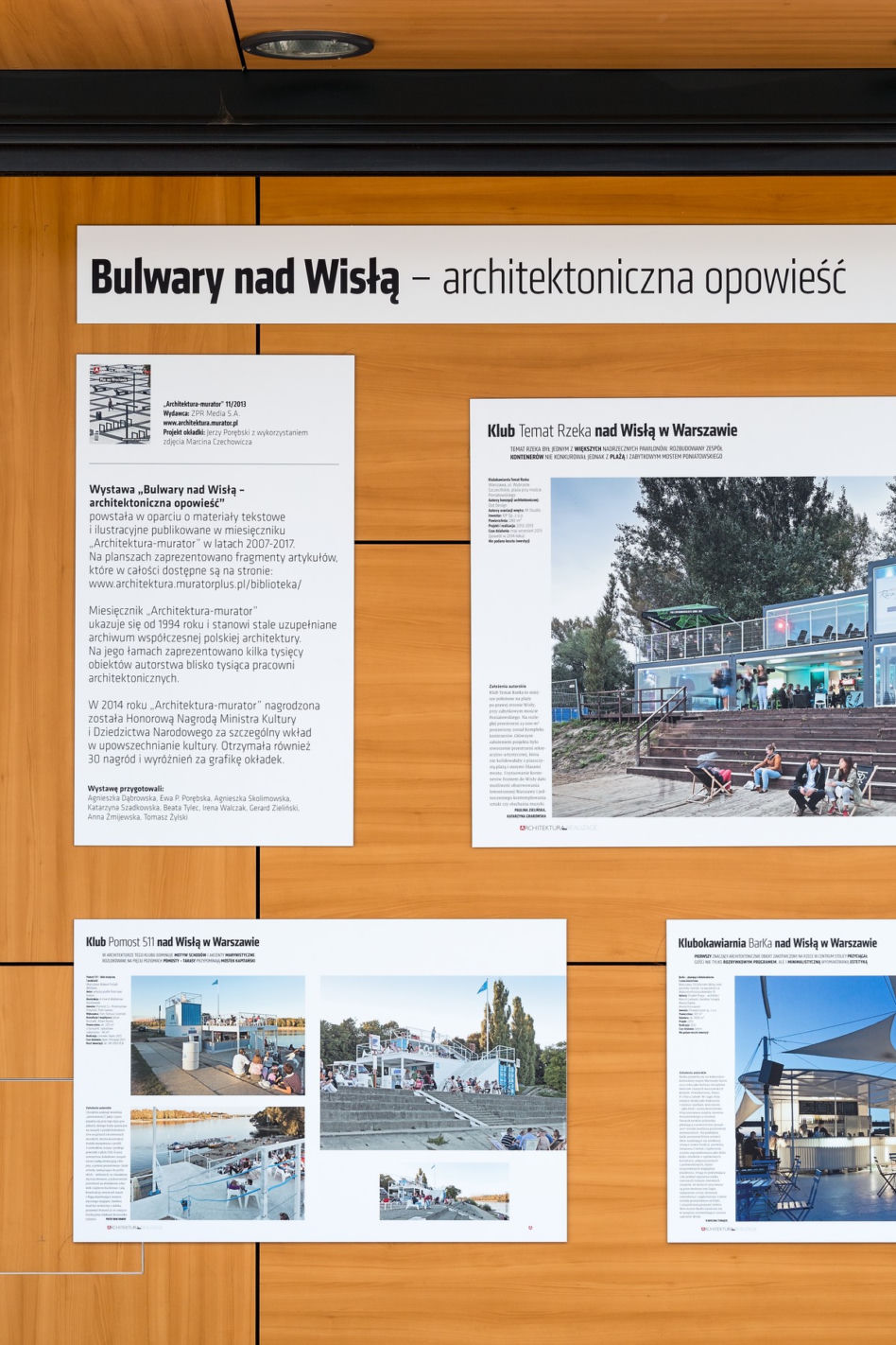 Nadwiślańskie bulwary - wystawa "Architektury-murator"