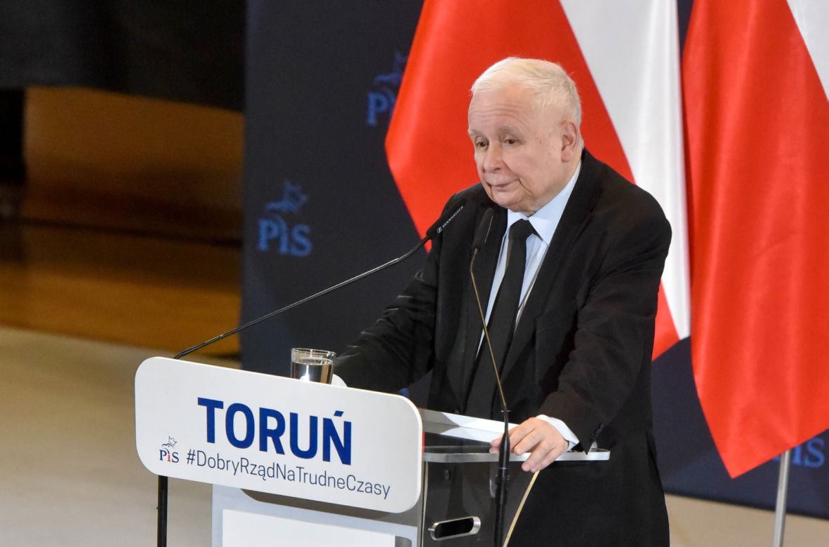 Jarosław Kaczyński na spotkaniu w Toruniu odpowiedział na pięć pytań publiczności