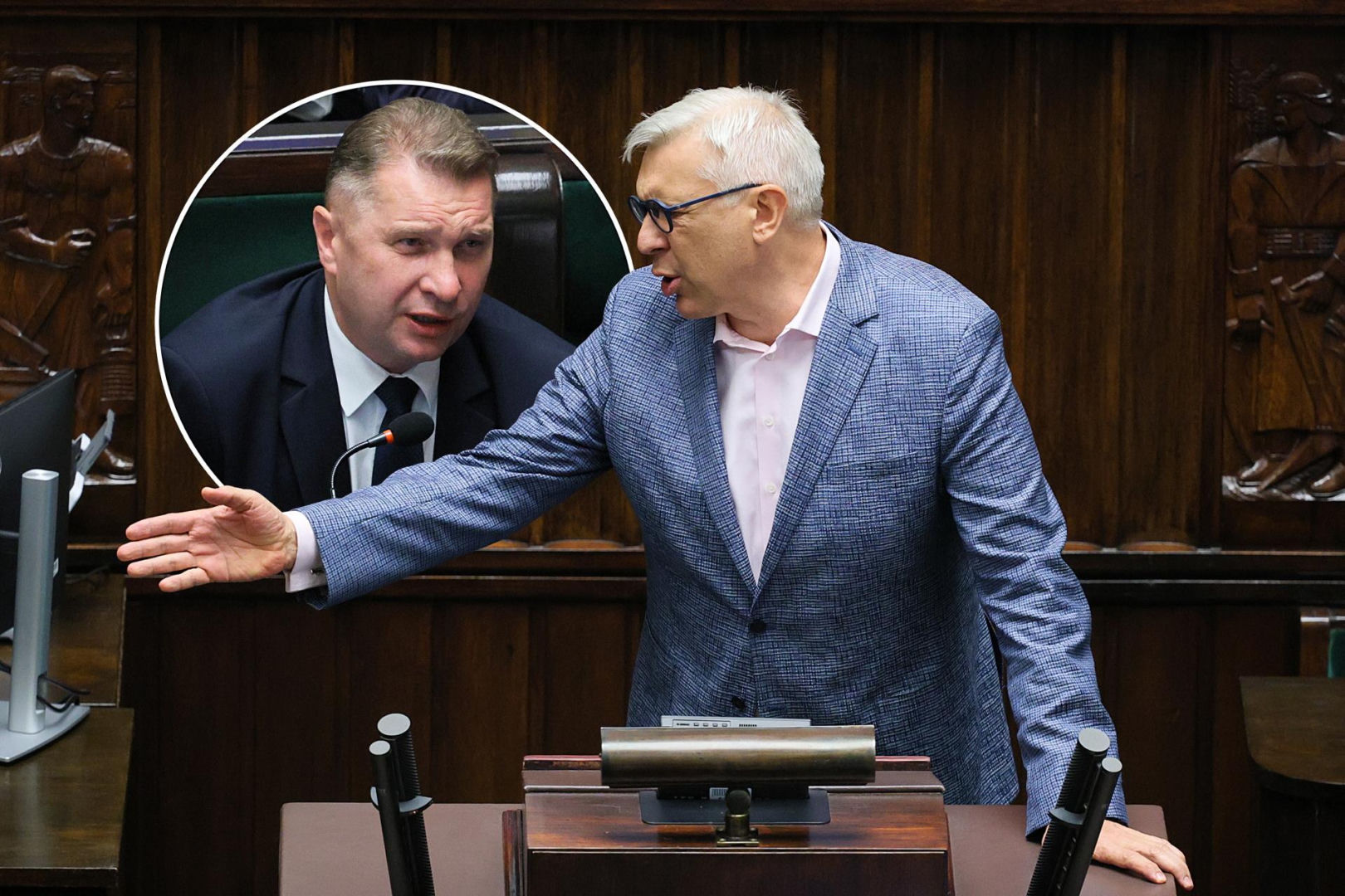 Dymy w Sejmie! Czarnek podszedł do mównicy, gdy mówił Giertych! "Zemdlejesz zaraz"