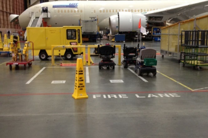 Dreamliner tuż przed startem