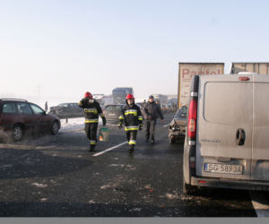 Karambol na autostradzie A4 w Gliwicach