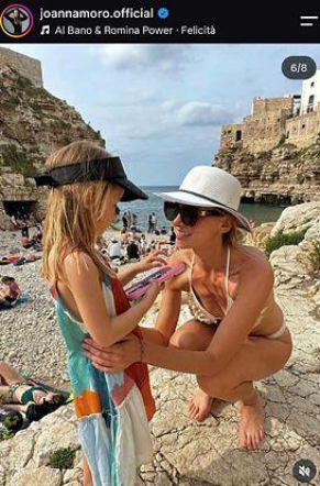 Joanna Moro na wakacjach