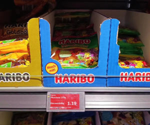Żelki Haribo w polskich i niemieckich sklepach