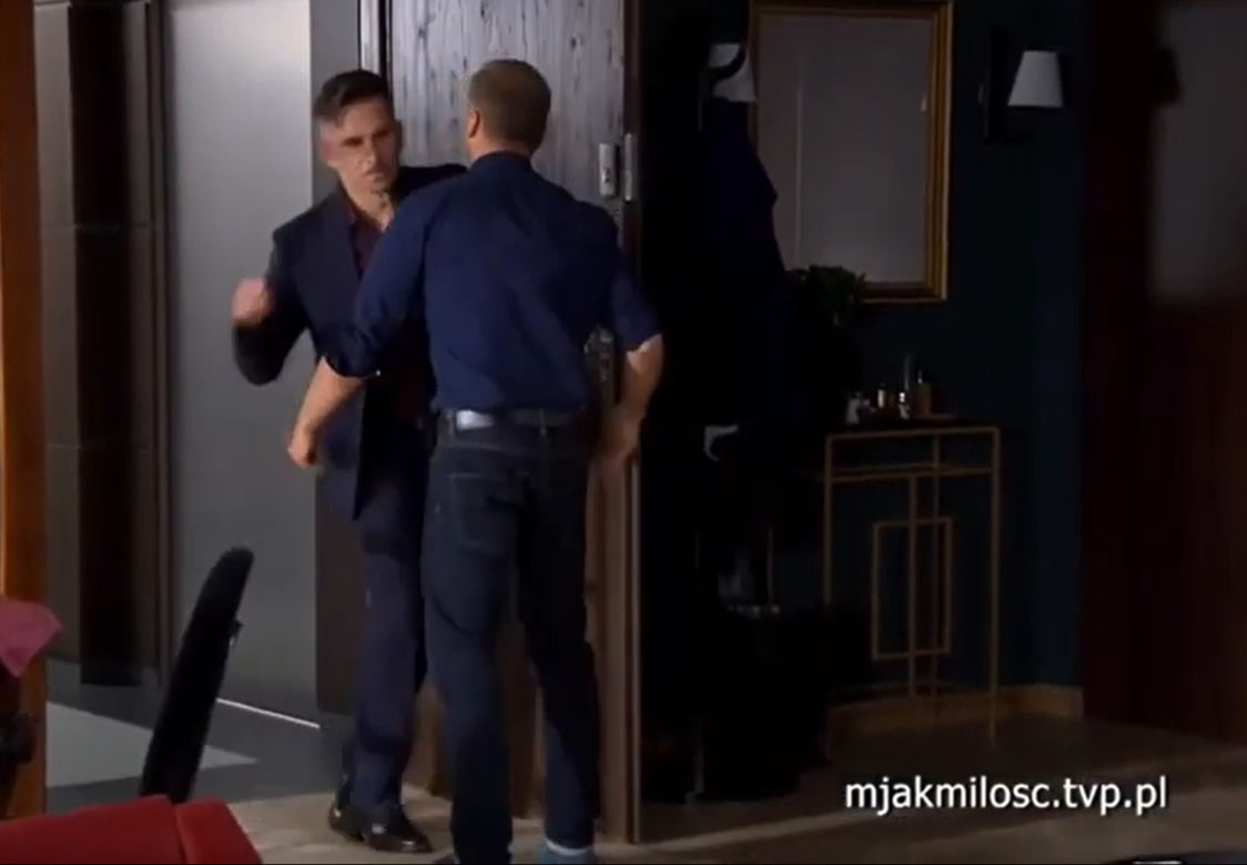 Kulisy "M jak miłość", Kamil (Marcin Bosak), Andrzej (Krystian Wieczorek)