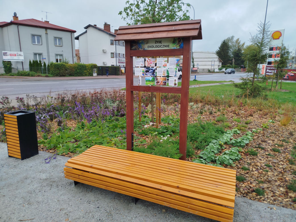 Park kieszonkowy w Siedlcach przy ul. Brzeskiej