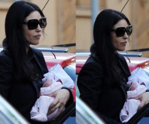 Monica Bellucci z córeczką w Rzymie