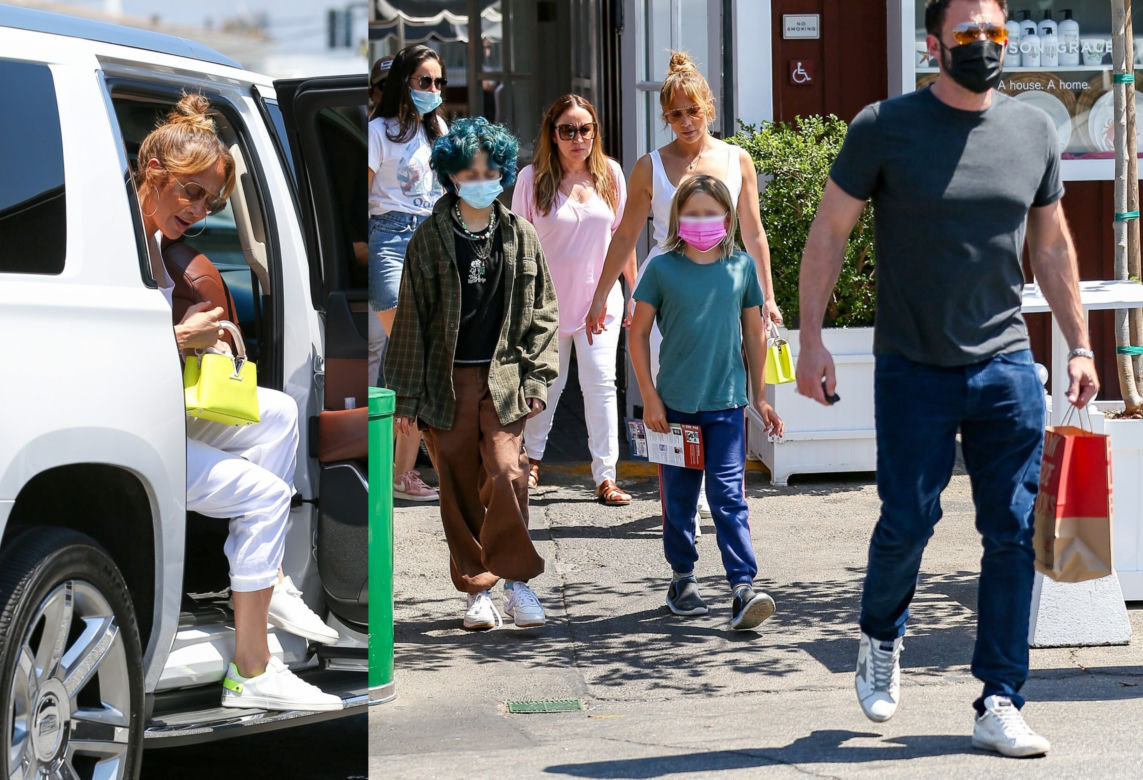 Jennifer Lopez i Ben Affleck z dziećmi gwiazdy
