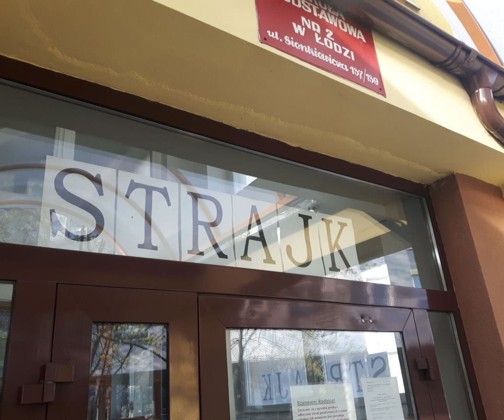 Strajk nauczycieli w Łodzi