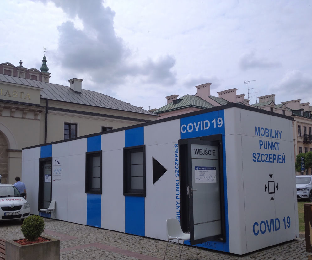 mobilny punkt szczepień w Zamościu
