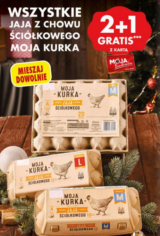  jajka 2+1 gratis