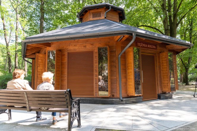 Sucha tężnia solankowa w parku Planty w Białymstoku