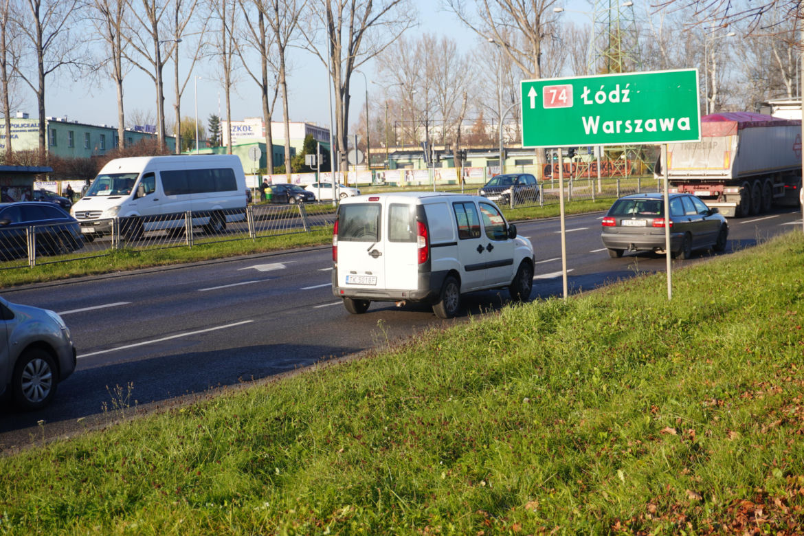 Ulica Łódzka w Kielcach