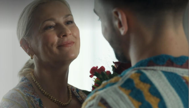 Barwy szczęścia, odcinek 3284. Justyna (Sylwia Juszczak-Krawczyk), Mirek (Oliwier Kozłowski)