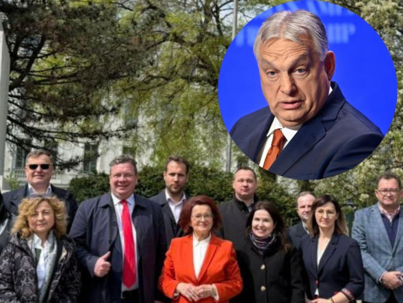 Politycy PiS udali się na Węgry wspierać Orbana. Dodali zdjęcie. Jest też wymowny symbol 