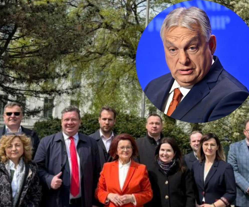 Politycy PiS udali się na Węgry wspierać Orbana. Dodali zdjęcie. Jest też wymowny symbol