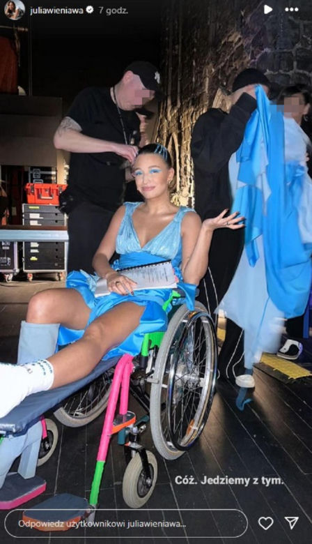 Julia Wieniawa zamiast rehabilitacji ciężka harówka