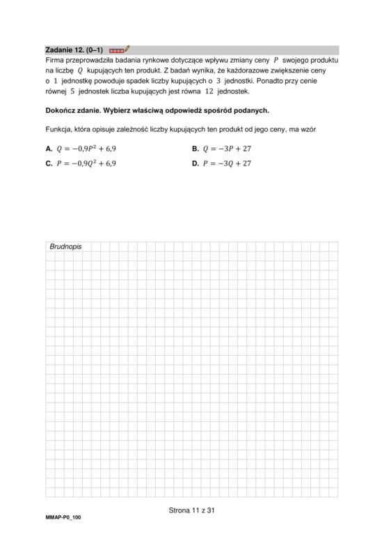 Matura 2023. Arkusz pokazowy matematyka