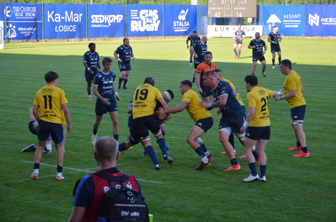 Siedlczanie wygrali półfinałowy mecz Ekstraligi Rugby! MKS Awenta Pogoń Siedlce pokonał Life Style Catering RC Arka Gdynia