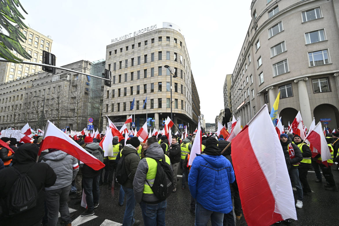 Protest rolników w Warszawie (3.01.2025)