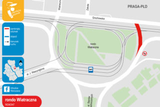 Warszawa: Remont torowiska na Grochowie! Ogromne utrudnienia na rondzie Wiatraczna
