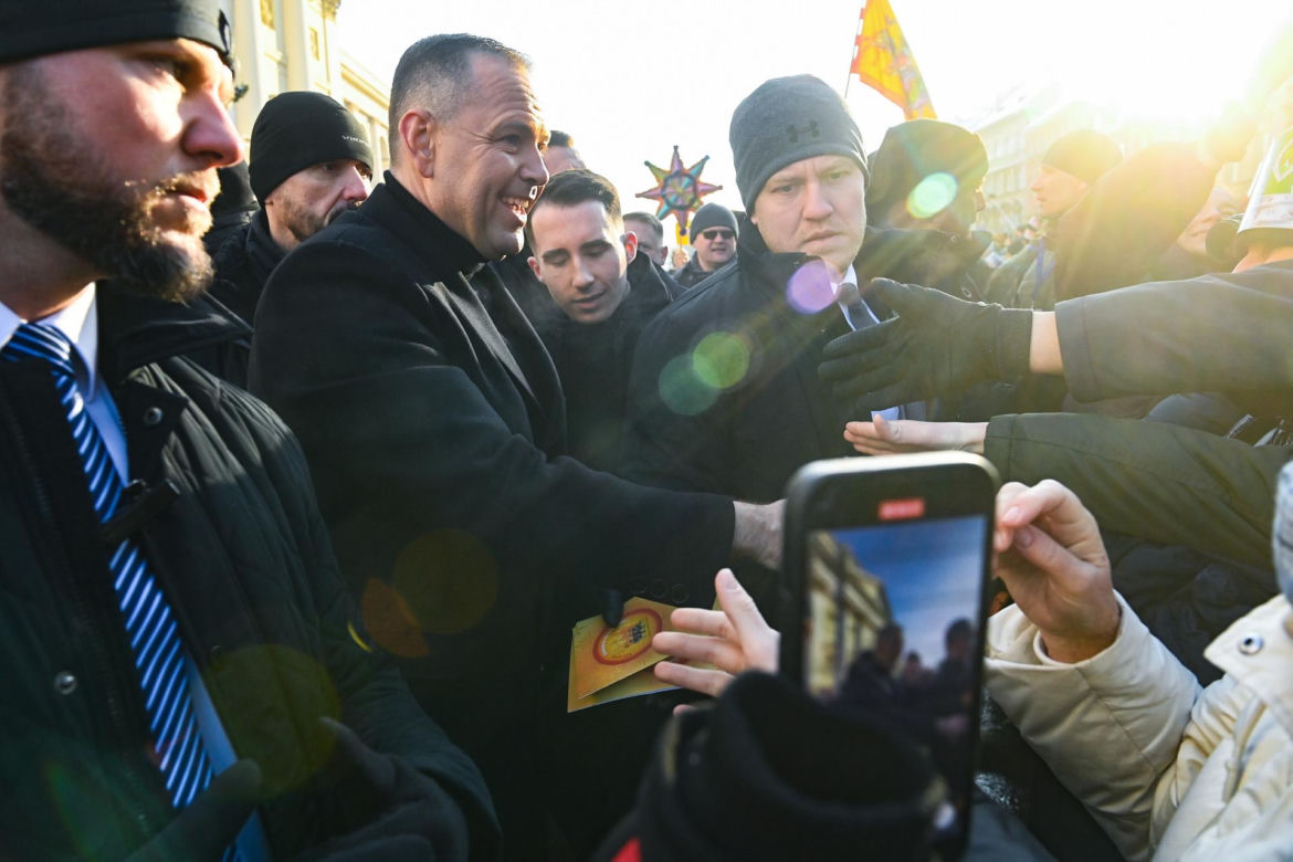 Karol i Marta Nawroccy na Orszaku Trzech Króli