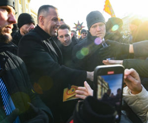 Karol i Marta Nawroccy na Orszaku Trzech Króli