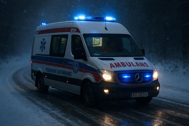 Ratownik stał się bohaterem! Pokonał półtora kilometra przez lód, by ratować pacjenta